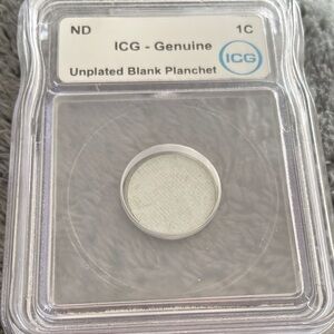 ICG Genuine Unplated Blank Planchet